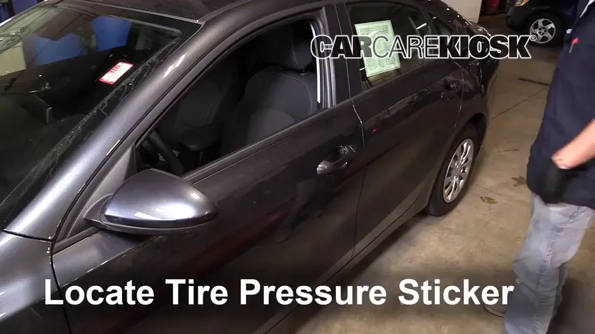 2019 Kia Forte LX 2.0L 4 Cyl. Tires & Wheels Check Tire Pressure